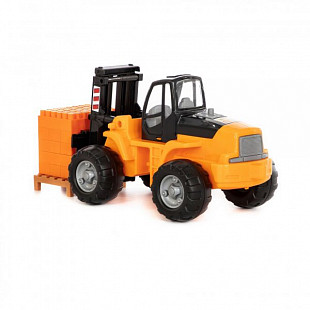 Автокар Полесье с конструктором Супер-Микс 30 шт 1640 Orange