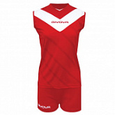 Волейбольная форма Givova Kit Muro Kitv05 red/white