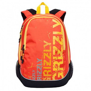 Рюкзак GRIZZLY RU-721-1 black/orange