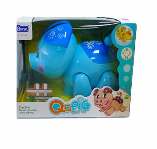 Музыкальная игрушка Свинка EM-091A Blue