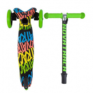 Самокат-кикборд Novatrack Disco-kids Graffiti 120H.DISCOKIDS.BMC8