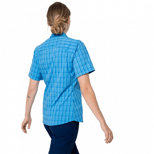 Рубашка женская Jack Wolfskin Centaura Shirt W brilliant blue checks