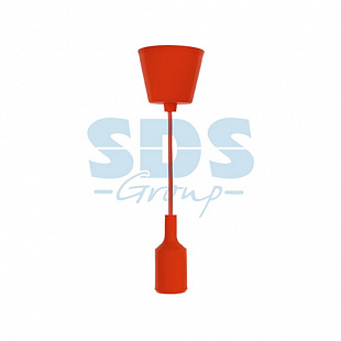 Патрон силиконовый Rexant E27 со шнуром 1 м red 11-8888