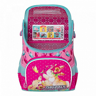 Рюкзак школьный GRIZZLY RA-981-1 /1 fuchsia/pink