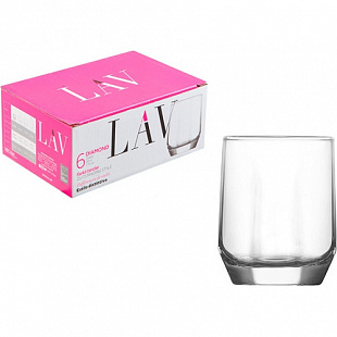 Шесть стаканов Lav по 80 мл Diamond LV-DIA03F
