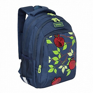 Рюкзак школьный GRIZZLY RG-062-1 /1 dark blue