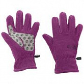 Перчатки детские Jack Wolfskin Fleece Glove Kids dark peony