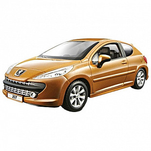 Модель автомобиля Bburago 1:24 Peugeot 207 (18-22102) orange