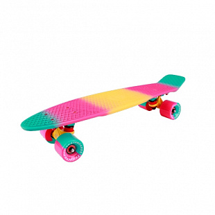 Penny board (пенни борд) Tech Team Multicolor 22" 2018 green/pink/yellow