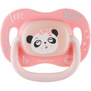 Пустышка Canpol babies Exotic  Animals силиконовая круглая 6-18 мес. (34/934_panda)