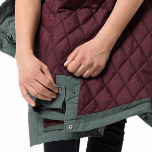 Куртка женская Jack Wolfskin Rocky Point Parka greenish grey