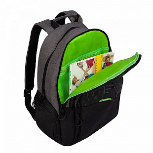 Рюкзак школьный GRIZZLY RU-030-41 /2 black/light green