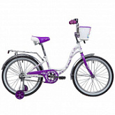 Велосипед Novatrack Butterfly 20" (2019) White/Violet 207BUTTERFLY.WVL9