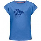 Футболка детская Jack Wolfskin Brand T Girls zircon blue