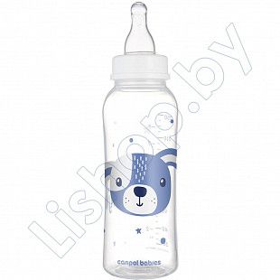 Бутылочка для кормления Canpol babies Cute Animals с узким горлышком 250 мл., 12+ мес. (11/841_blu)