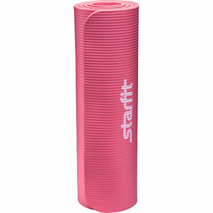 Гимнастический коврик для йоги, фитнеса Starfit FM-301 NBR red (183x58x1,2)