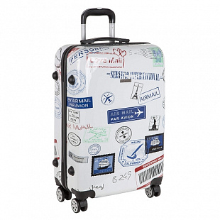 Чемодан малый Polar 20" 2-ой РА021 white