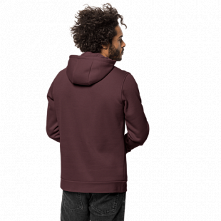 Пуловер мужский Jack Wolfskin Winter Logo Hoody M port wine