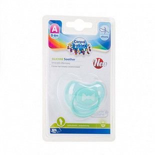 Пустышка анатомическая силиконовая Canpol babies Pastelove 0-6 мес. (22/419) turquoise