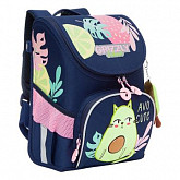 Рюкзак школьный GRIZZLY RAn-182-1 /1 dark blue