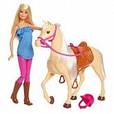 Игровой набор Barbie Барби с лошадью FXH13