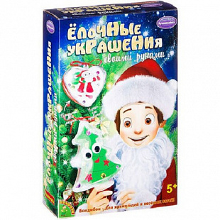 Набор для творчества Bondibon Новогодние фигурки с сюрпризом Ёлочка и сердце BB2357