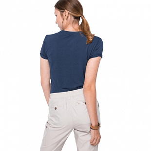 Футболка женская Jack Wolfskin Crosstrail Graphic T W dark indigo