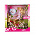 Кукла Defa Lucy на велосипеде 8276