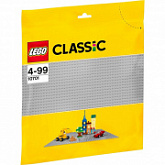 Конструктор LEGO Строительная пластина серого цвета 10701