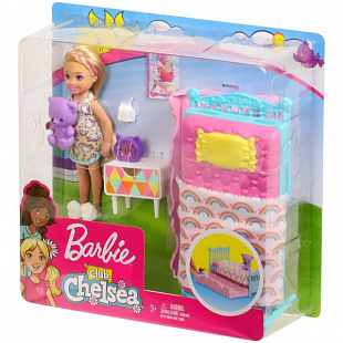 Игровой набор Barbie Челси и набор мебели FDB32 FXG83