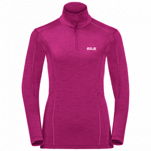 Пуловер женский Jack Wolfskin Arctic Xt Half Zip Women fuchsia
