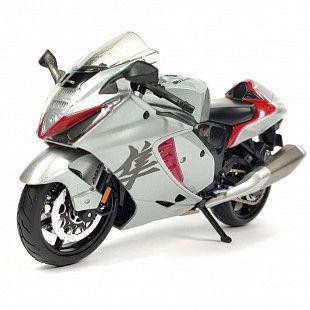 Модель мотоцикла Maisto 1:12 Suzuki Hayabusa 2022 (31101 20-21848) Silver/Red/Black