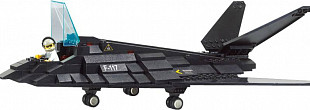 Конструктор Sluban M38-B0108 Бомбардировщик F-117
