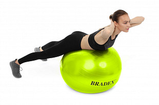Мяч для фитнеса Bradex Фитбол-75 с насосом SF 0721 green