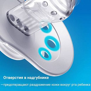 Пустышка силиконовая 6-18 мес. симметричной формы, динамическая LOVI HEY (22/887girl) 2 шт.