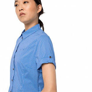 Рубашка женская Jack Wolfskin Matata Shirt W cornflower checks