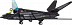 Конструктор Sluban M38-B0108 Бомбардировщик F-117