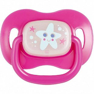 Пустышка анатомическая силиконовая Canpol babies Love&Sea 18+ мес. (22/508_new pink) pink