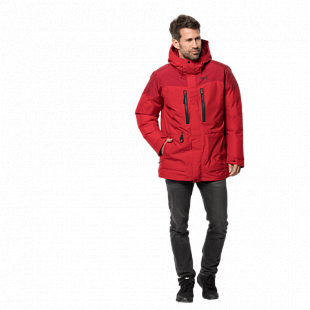 Куртка мужская Jack Wolfskin North Ice Parka M red lacquer