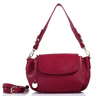 Женская сумка из кожи Pola 9027 dark pink