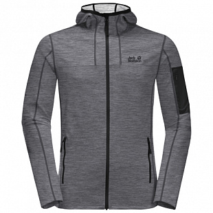 Спортивная куртка мужская Jack Wolfskin Milford Hooded Jacket M black
