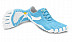 Мокасины Vibram Speed Xc Lite W blue/white