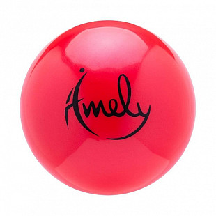 Мяч для художественной гимнастики Amely AGB-201 19 см red