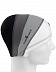 Шапочка для бассейна (плавания) взрослая Mad Wave Long Hairs Adult Lycra gray/white