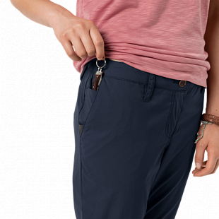 Брюки женские Jack Wolfskin Desert Roll-Up Pants W midnight blue