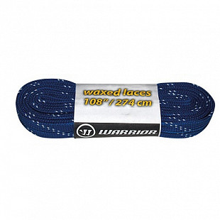 Шнурки для коньков Warrior Laces Wax с пропиткой navy