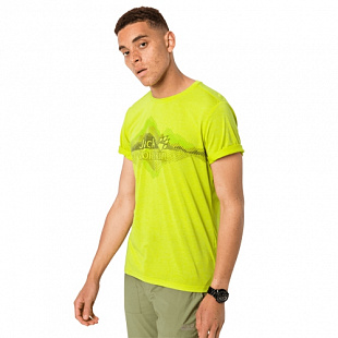 Футболка мужская Jack Wolfskin Crosstrail Graphic T M flashing green