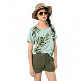 Футболка женская Jack Wolfskin Tropical Leaf T W light jade