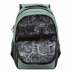 Рюкзак школьный GRIZZLY RB-054-6 /5 green