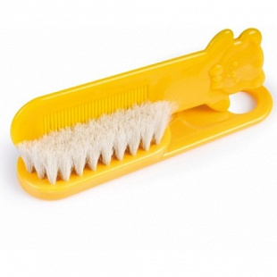 Расческа и щетка Canpol babies Мягкая из натуральной щетины 2/424 Yellow